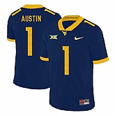 West Virginia Mountaineers 1 Tavon Austin Navy College Football Jersey Dzhi,baseball caps,new era cap wholesale,wholesale hats